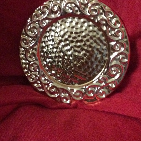 Christmas Gold Candle and Dish - Picture 2 of 4